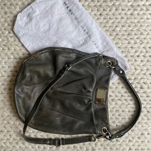 Marc Jacobs - Classic Q Hillier Leather Handbag in Grey